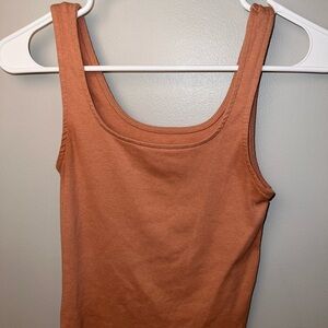 Brown/nude Tank Top
